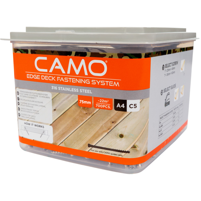 TRALLSKRUV 4,2X75MM A4 700ST DOLD CAMO ROSTFRI